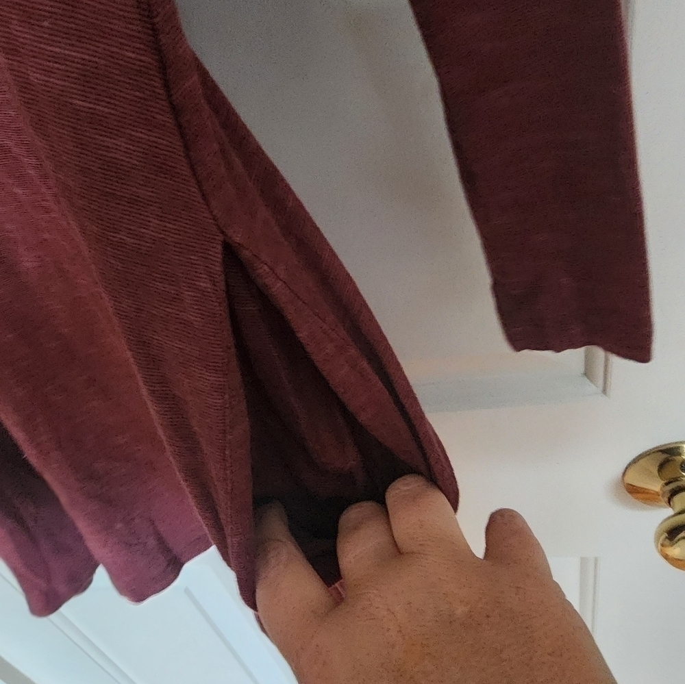 Toad & Co Size Small Samba Long Sleeve Dress In Wine Earthy Cruncy Organic - Picture 3 of 6
